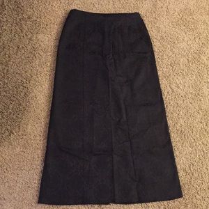 Black floor length skirt from hot topic